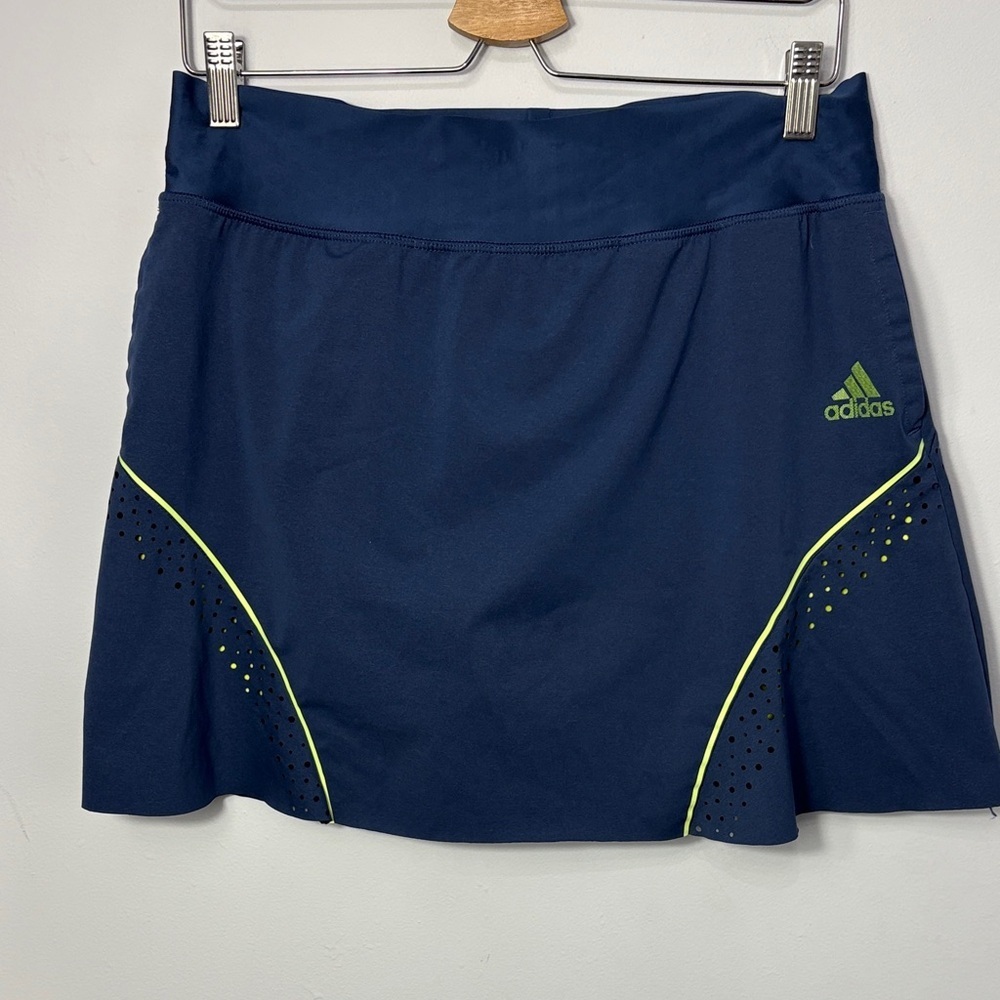 Adidas Navy Skirt with Lime Accents